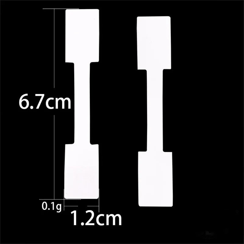 100pcs Paper Small Ring Price Tags Stickers Necklace Bracelet Blank Price Labels Display Diy Jewelry Packaging Making Supplies