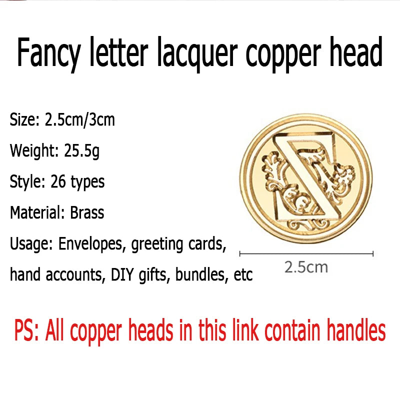 2PCS Clear Sealing Stamp Head Wax Seal Craft Supplies Wax Seal Stamp and Handle Stamp Scrapbooking Supplies Craft HCZ0106