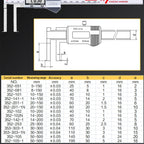 5-150mm Inner Groove Electronic Caliper Inner Diameter Outer Groove Inner Hole Measurement Tool Inner Hole Vernier Caliper