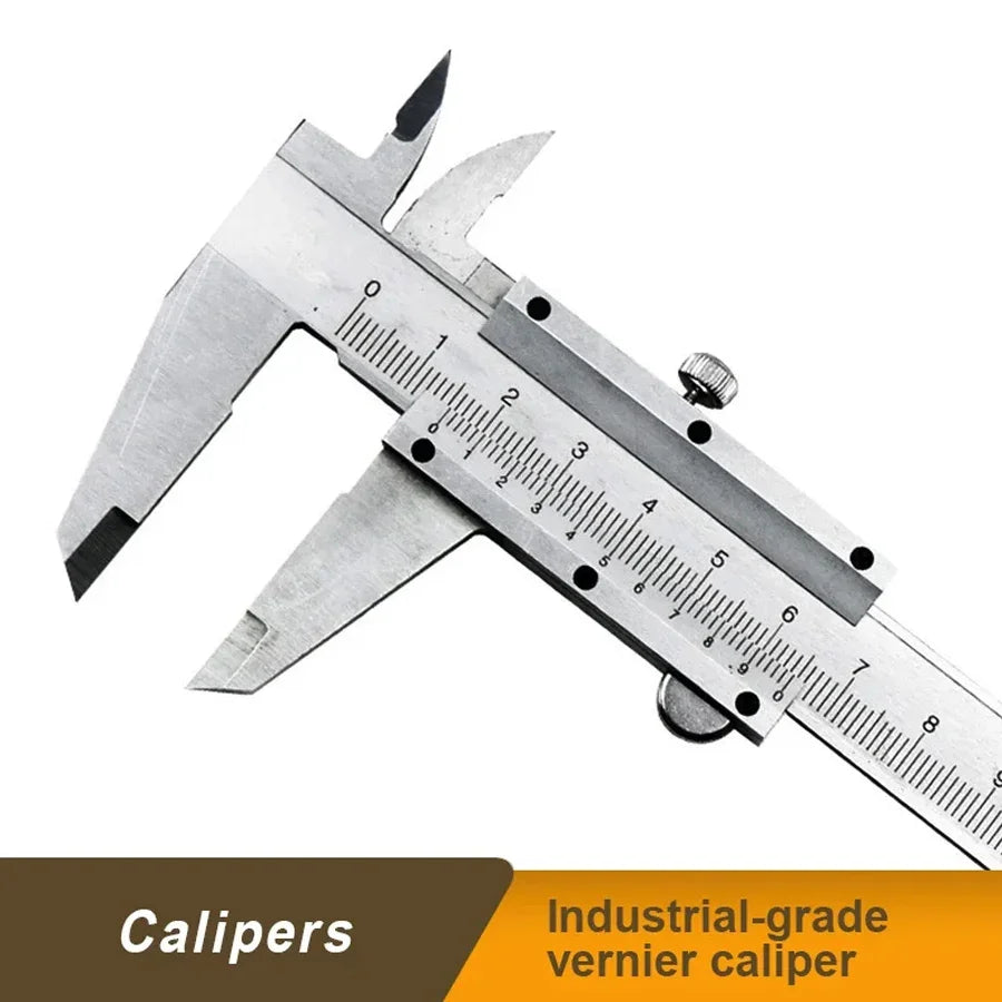 0-150MM Vernier Calipers Steel Gauge Micrometer Measuring Instruments Carpenter Tools Professional Pachymeter Depth Ruler