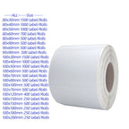 100x100mm Rolls Direct Thermal Label Self Adhesive Paper Waybill Address Thermal Sticker Shipping Label 80x60mm Product Label