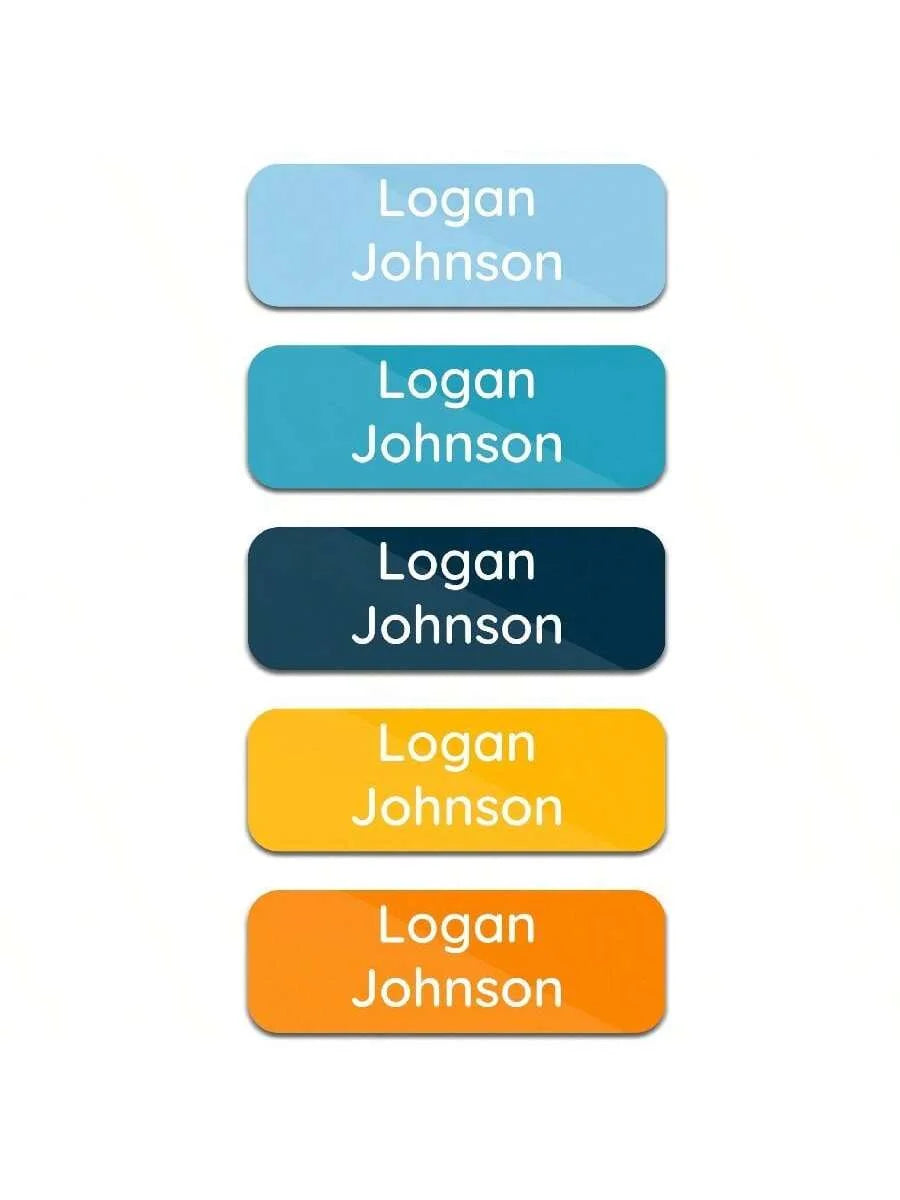 Custom Waterproof Kids' Daycare Labels (120 Pcs) - Personalized Tags for Clothes, Bottles, Backpacks & School Supplies