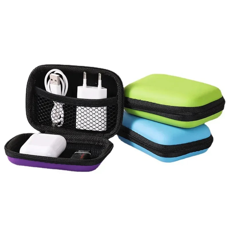 1-20PCS Headphone Organizer Portable Travel Cable Organizer Data Cable Organizer Bag Zipper Bag Electronics Organizer Bag