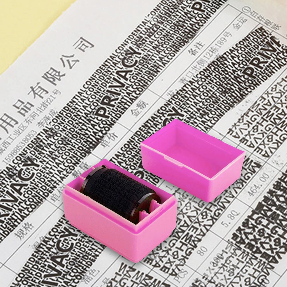 Data Protection Roller Stamp Portable Information Coverage Messy Code Privacy Confidential Data Theft Guard Security Seal
