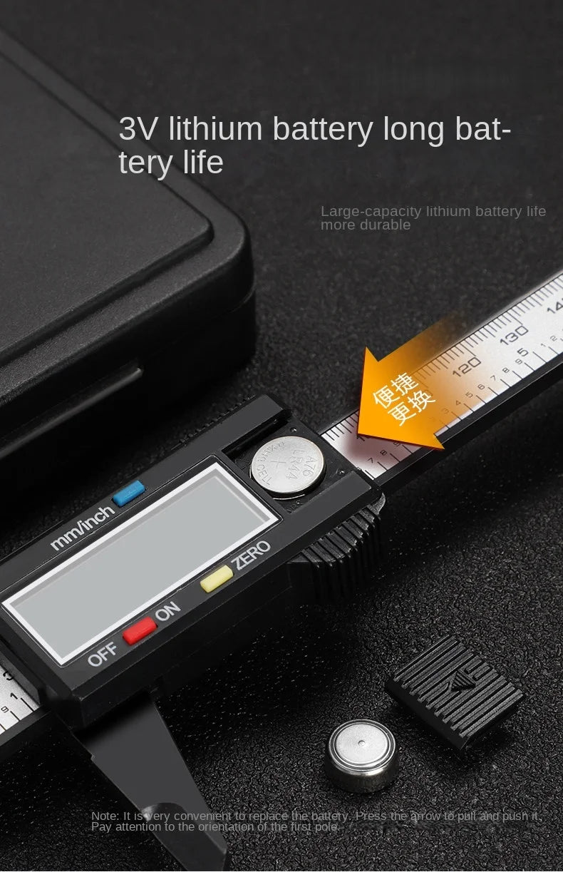 150mm 100mm Electronic Digital Caliper Carbon Fiber Dial Vernier Caliper Gauge Micrometer Measuring Tool Digital Ruler