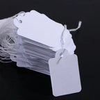 Multipurpose Hanging Price Display Cards DIY with Cotton Thread Apparel Sewing Hang Tag Price Tag Garment Tag Price Label