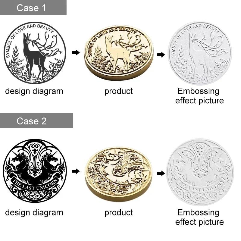 Customize Embossing Stamp Wedding Monogram Embosser Stamp,Personalized 2 initials Embosser Stamp,Wedding gift,hand held embosser