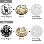Customize Embossing Stamp Wedding Monogram Embosser Stamp,Personalized 2 initials Embosser Stamp,Wedding gift,hand held embosser