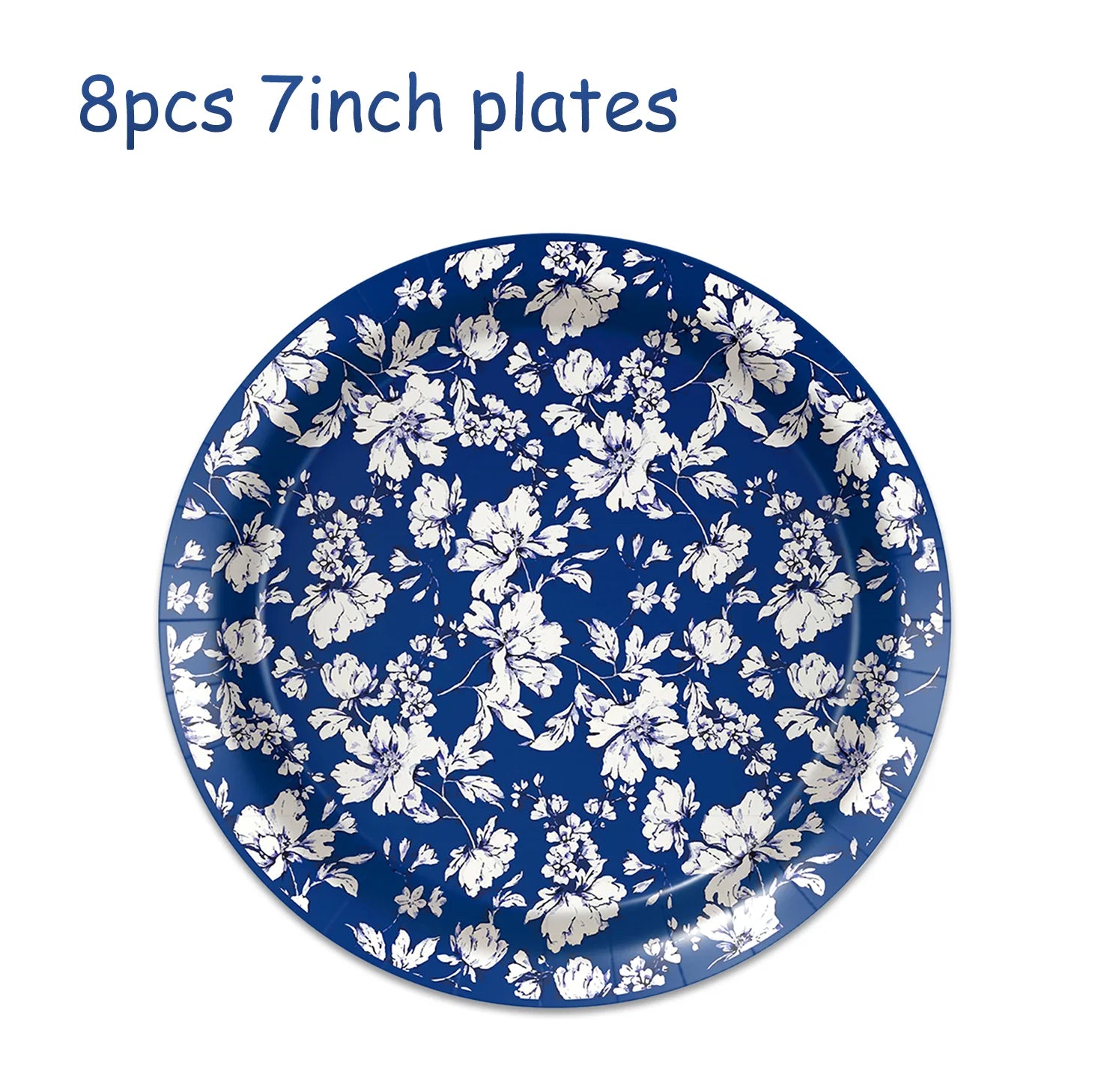 Blue and White Porcelain Paper Plates Napkins,Tableware For Birthday Decoration Wedding Decoration,Table Decor Party Supplies