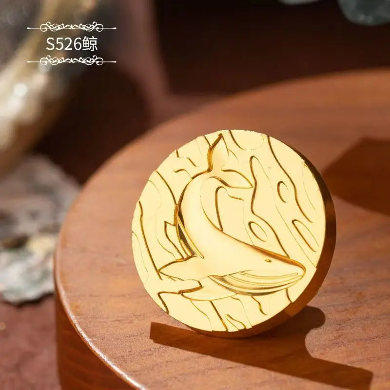 Plant Wax Stamp Seal Wax Print Thick Copper Head Carved Sealing Tool Holiday Party Invitation Letter Wedding Decorative