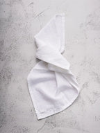 10pcs Napkins 40X40CM Plain Washed Cotton Classic Style Tea Towel Dining Place Mats Home Kitchen Dinner Wedding Settings Decor