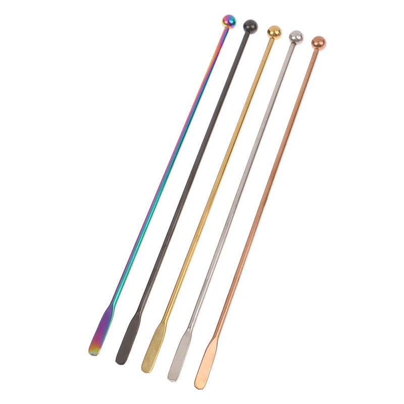 1Pc Stainless Steel Stirring Rod Coffee Yogurt Honey Stir Bartender Mixing Stirrers Creative Eco-Friendly Bar Kitchen Supplies