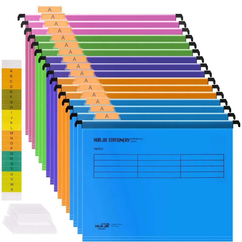 PVC A4 Quick Labor Folder with Hook A4 A4 Suspension Files Color Random Suspended Type Hanging File Folders Office