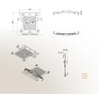 2 in 1 NB NEW F80 + FP-2 for 17-30' Monitor + 10'-17' Laptop Desktop Holder Notebook Computer Mount Stand Laptop Clamp