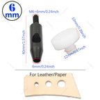 1Pcs M6 Thread Punching Suitable for European Vulcan 3 Round Spacing Cutting Dies LeatherCraft DIY Handmade Stitching Accessory