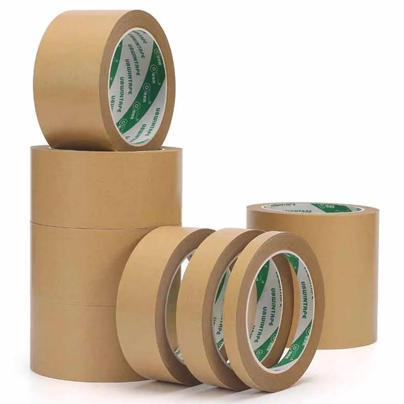 Kraft Paper Tape, Brown Sealing tape, Waterproof, Moisture-proof, Easy To Tear, Biodegradable And Environmentally Friendly Tape