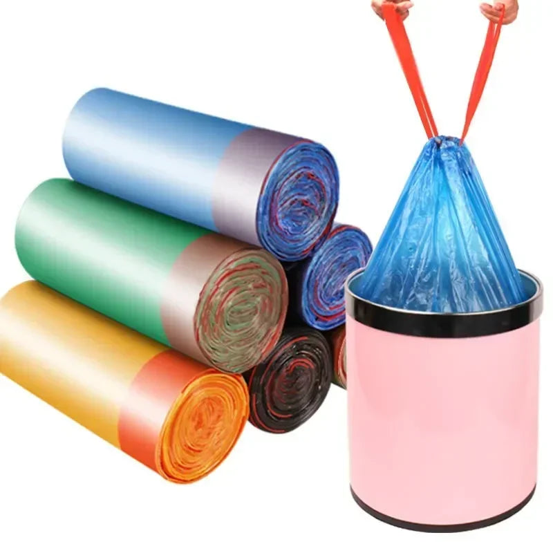 30/300pcs Portable garbage bag Thickened Garbage Bag Portable Household Disposable Trash Bags Kitchen accessories