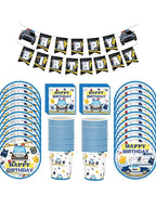 Police Party Plates Napkins Police Birthday Party Tableware Set Police Officer Car Party Decorations Favors Police Theme Party