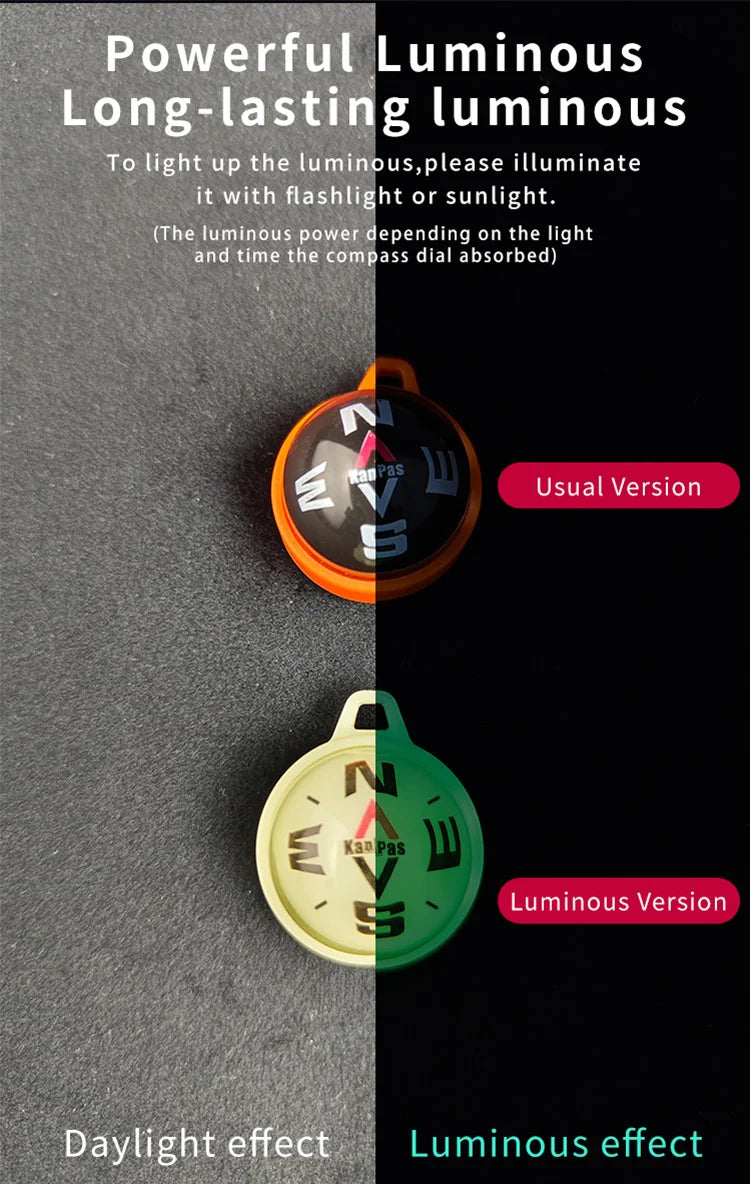 Kanpas EDC Outdoor Compass with Luminous / High Quality Compass / Outdoor Compass / Adventure Compass / K18 / K25