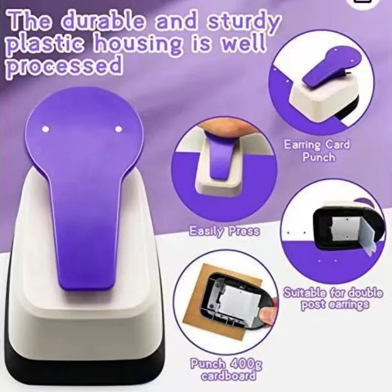 diy Earring Hole Puncher Earring Card Hole Punch Scrapbooking Paper Punch Earring Card Punch Hole Puncher DIY Punching Machine