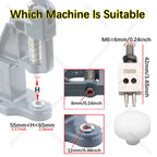 1Pcs M6 Thread Punching Suitable for European Vulcan 3 Round Spacing Cutting Dies LeatherCraft DIY Handmade Stitching Accessory