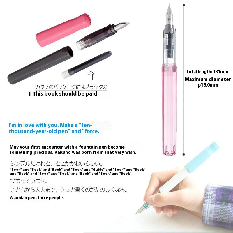 PILOT kakuno Fountain Pen,Multi-Colors Dreamy/Smile Family Series 0.4~0.7mm Nib Writing Calligraphy Pen Perfect Gift For Student