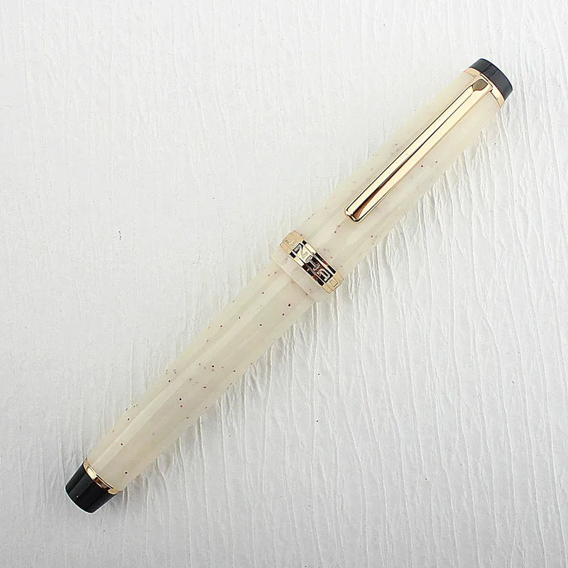 Jinhao 82 Fountain Pen Acrylic EF/F/M/Bent Nib Golden Trim with Converter Writing Pen