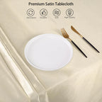 Rectangle Wedding Satin LargeTablecloth Bright Smooth Silk Table Cover Christmas Anniversary Dining Party high-end Table Decor