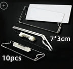 10/20/30Pcs Name Tag Blank Name Badges, Acrylic Material, Pin & Magnet Backing, Ideal for Conferences, Events, Office, Reusable