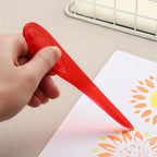 1PC Colorful Plastic Paper Cutter With Handle Point Turner Seam Creaser Letter Opener Mark Presser Tool Office School Supplies