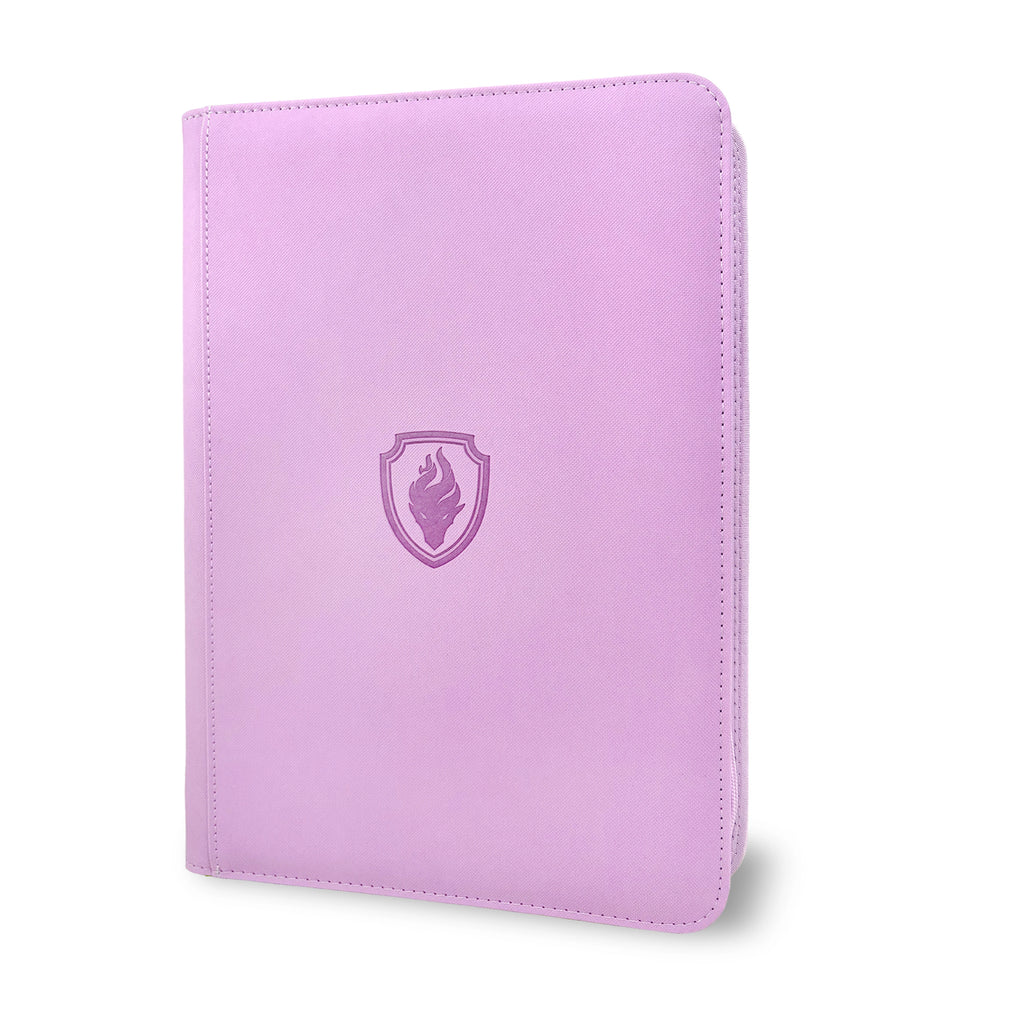 9 Pocket Zipper Card Binder, 360 Trading Card Holder Book, Premium PU Cover Zip Binder for Cards, Durable Side Loading Card