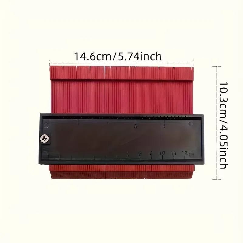 Ultimate Contour Measuring Instrument, Multifunctional Plastic Ruler, Suitable for Woodworking Measurement