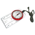 Orienteering Compass Lanyard Waterproof 360-degree Rotating Dial Luminous Display Magnifying Glass Map Scale Camping Compass