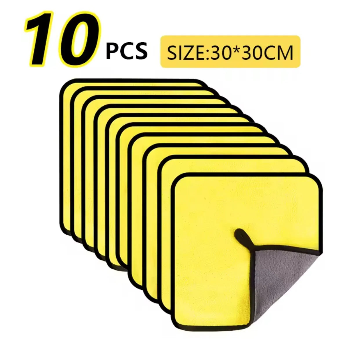 3-30PCS Car Nano Ultra Fiber Cloth Towel Microfiber Car Wash Towel Coral Fleece Towel Car Care Clean Cloth for Car Home Living