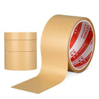 10/20/50m Heavy Duty Brown Kraft Paper Tape, Strong Adhesive Writable Masking Tape for Packing, Sealing, Bundling & Home DIY