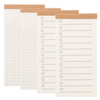 4/8Pcs Portable Field Notes Small Notepads 50Sheet Pocket Notebooks Memo Book to Do List Organizer Planner Daily for Work Office