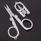 1Pcs Steel Folding Scissors Travel Scissors Sewing Scissors Portable Mini Scissors Paper Scissors Office Supplies