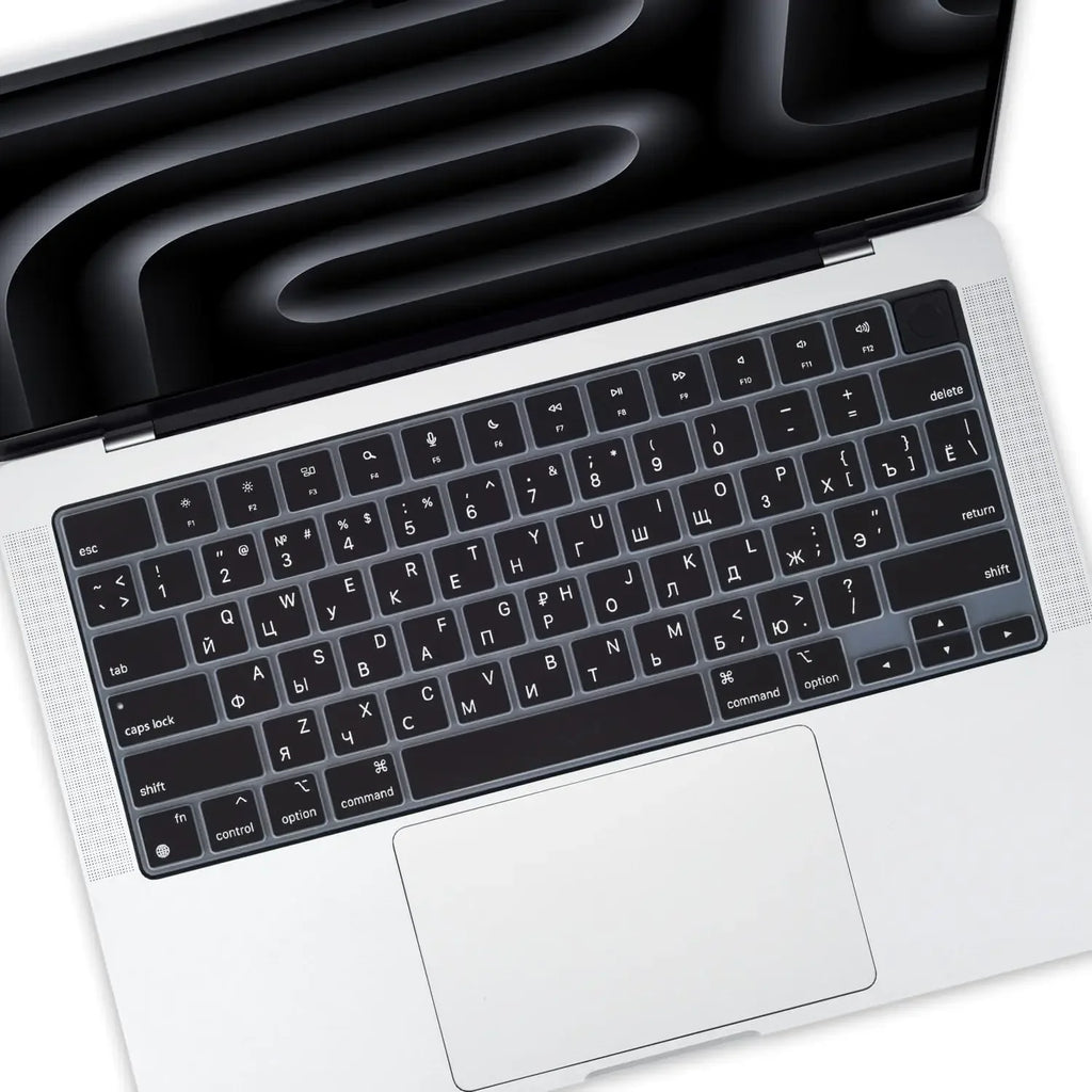 Keyboard Cover for 2022-2024 M4 M3/M2/M1Chip Pro 14"/16" A3401/A2992/A2779/A2991/A3403 MacBook Air 15.3"/13.6" A3113/A3114/A2941