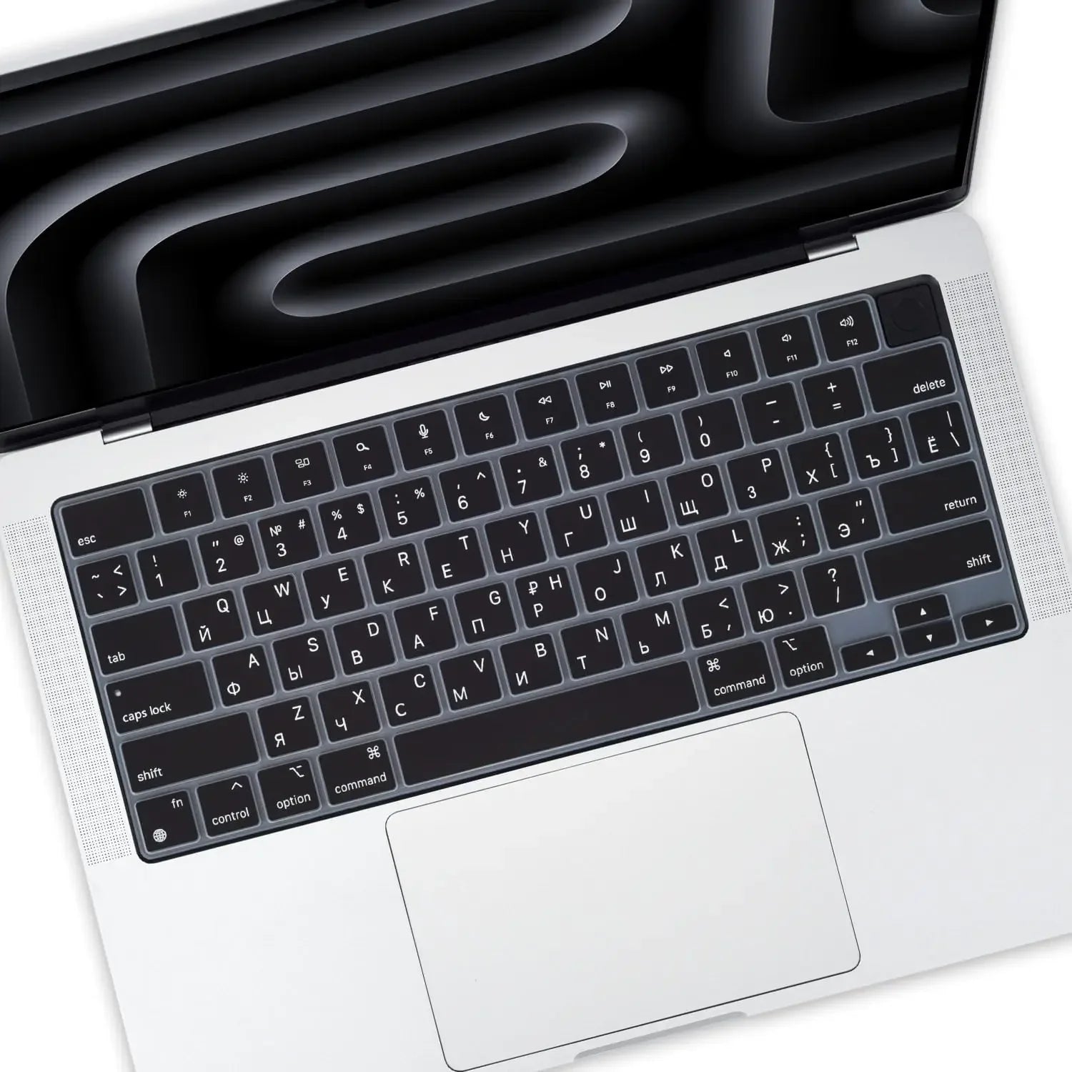 Keyboard Cover for 2022-2024 M4 M3/M2/M1Chip Pro 14"/16" A3401/A2992/A2779/A2991/A3403 MacBook Air 15.3"/13.6" A3113/A3114/A2941
