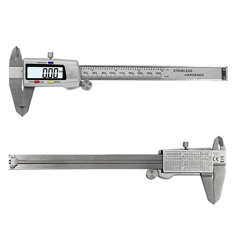New Stainless Steel Digital Caliper 6" 150mm Measuring Tool Vernier Calipers Ruler Messschieber Paquimetro Measuring Instrument