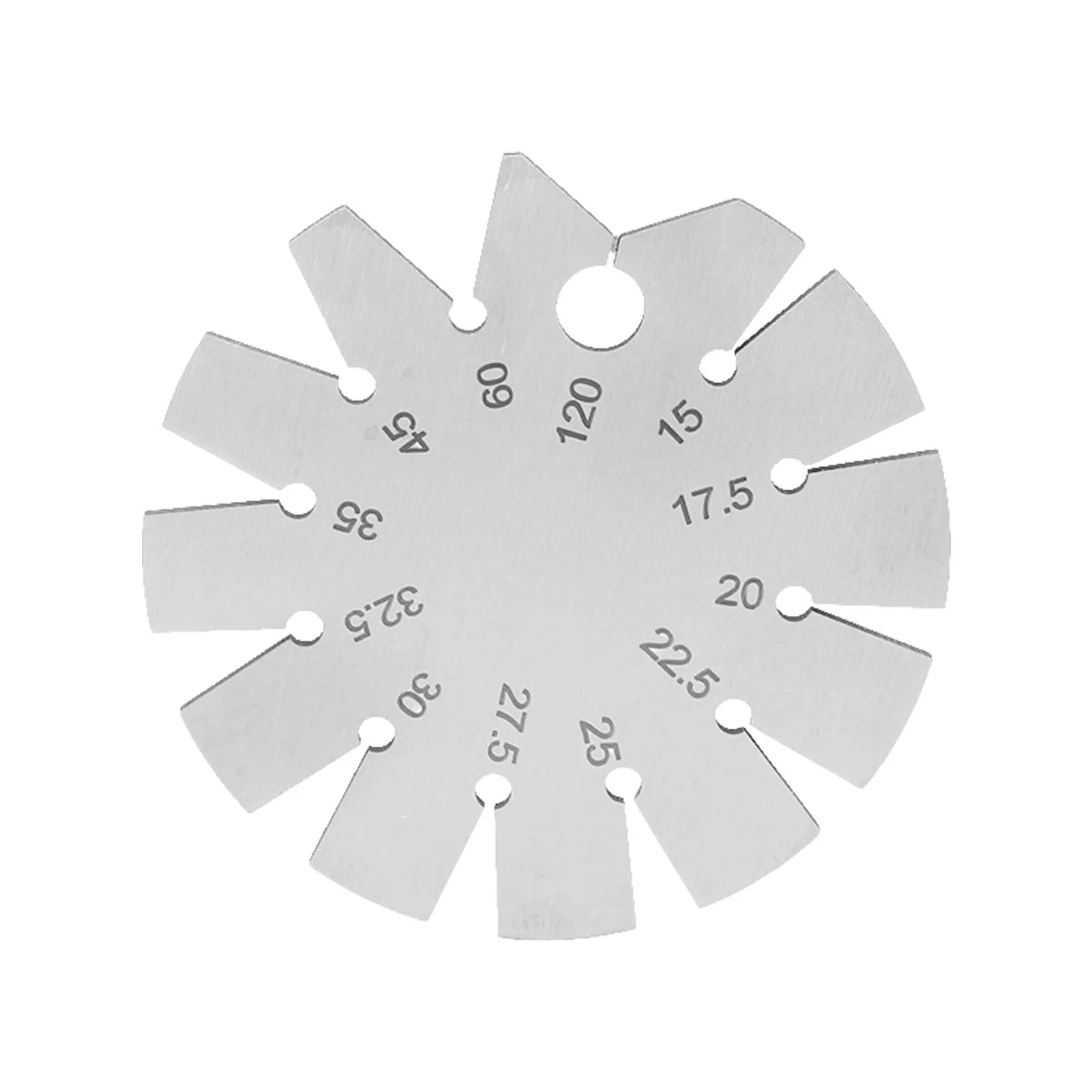 Bevel Angle Gauge Stainless Steel Oblique Edges Protractor for Knife Blade Measuring 15-120 Degree Knife Bevel Gauge