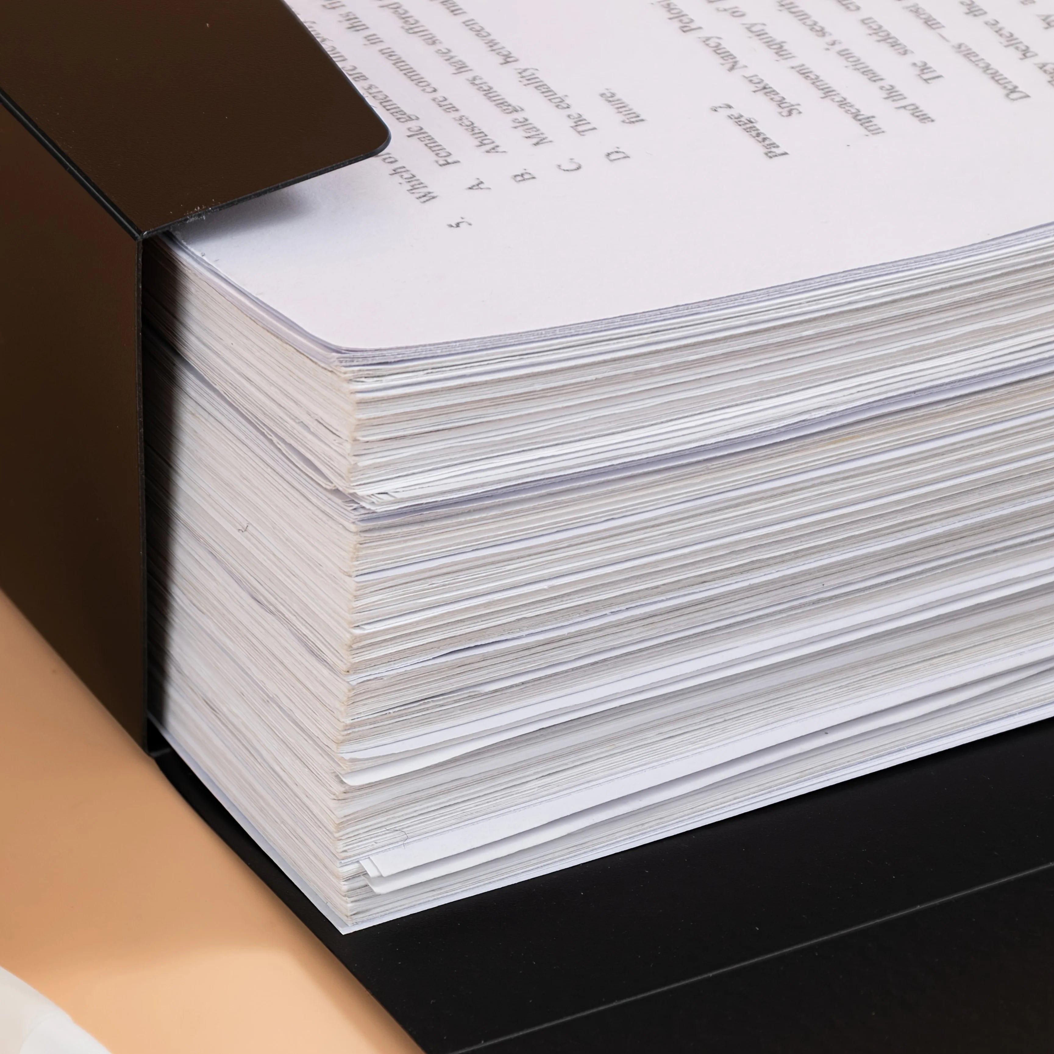 9pcs A4 Size Foldable Document Binder, Thickened PP Material, Vertical Accounting Voucher Document Storage Box with Label Holder