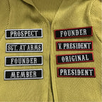1pc 10cm Height Customized Name Small Square Tag Embroidery Patch Iron On Sew On Clothing For Left Chest Individual Badge