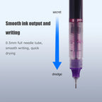 1-20Pcs Needle Type Gel Ink Pens Black/Blue/Red 0.5mm Liquid Ballpoint Pen Students Stationery School Office Writing Tool