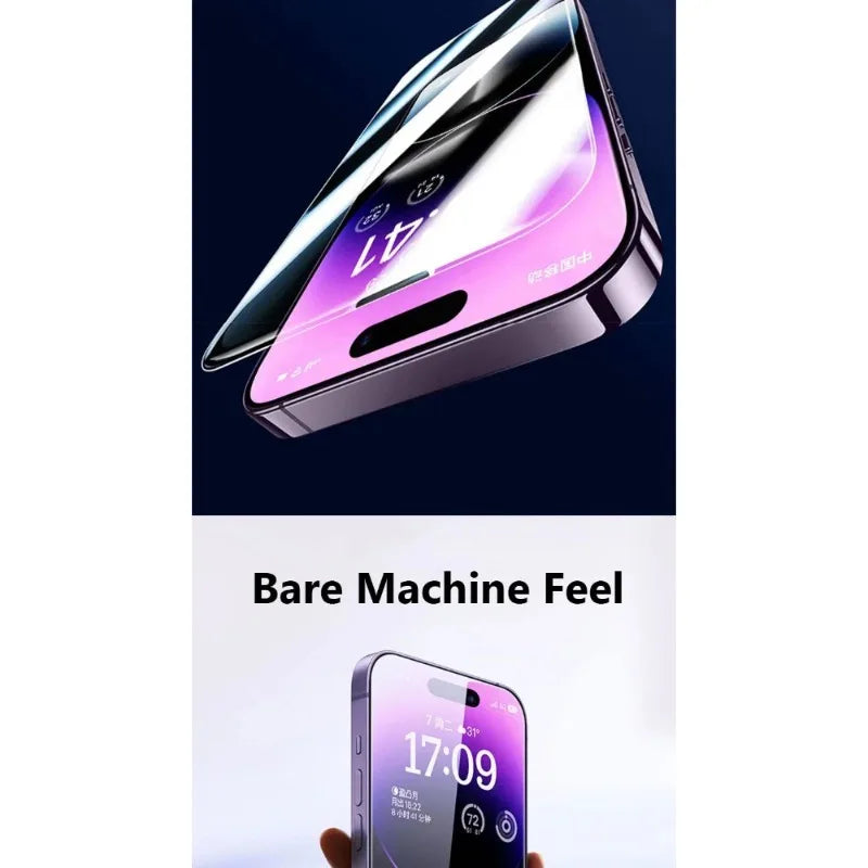 1Pcs iPhone 15 14 13 12 11 16 17 Pro Max X XS Max XR 8 7 Plus 16e 17Air 14 15 16 Plus Tempered Glass Screen Protector Film
