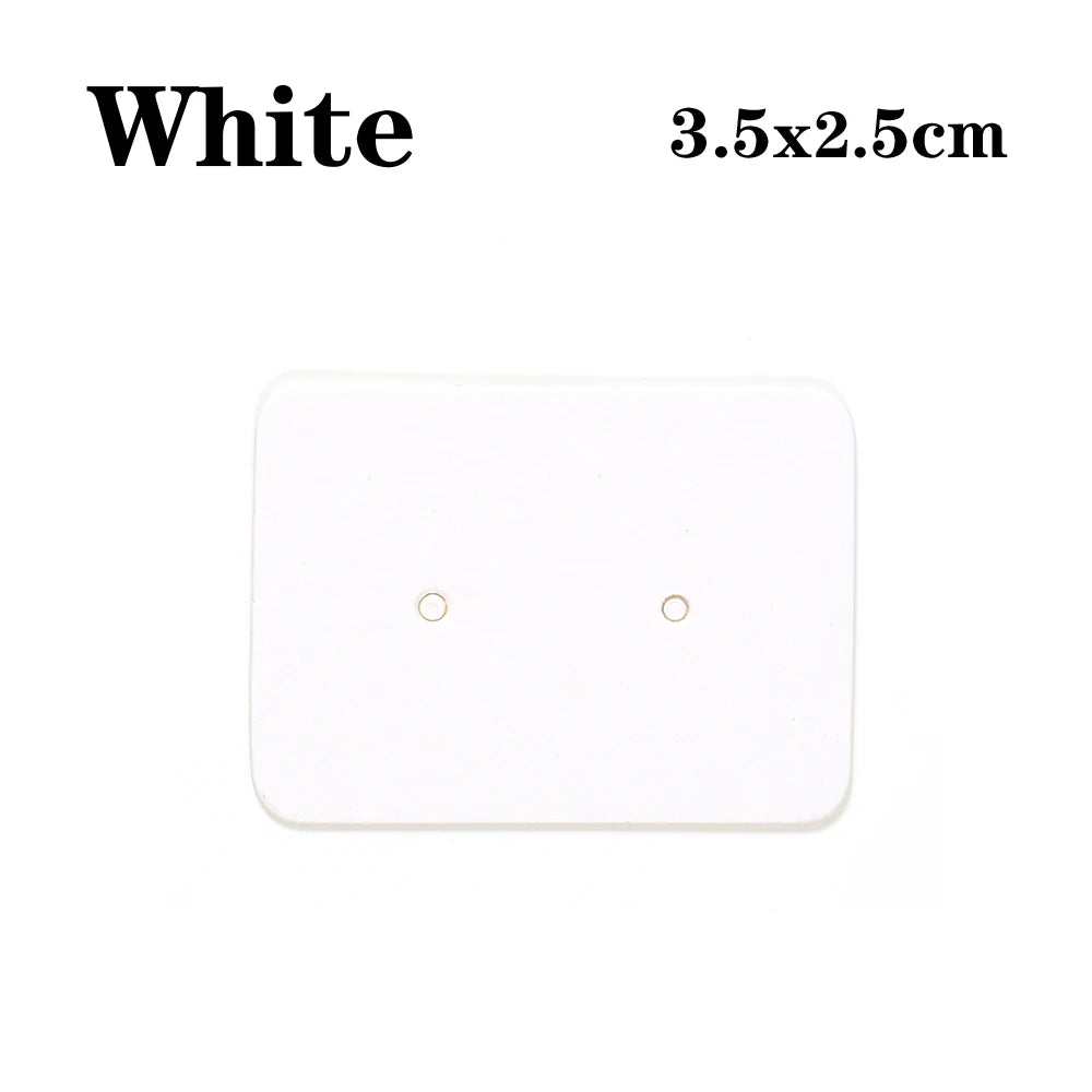 50-100pcs Cat Card Jewelry Display Cardboards Earrings Ear Studs Cards Necklace Flower Price Tags Cards DIY Storage Accessories