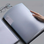 Folder 20/30/40/60/80/100 Inner Pages, Data Book A4 Transparent Insert Folder Album Storage Folder, Large Capacity Office Folder