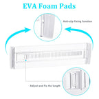 6/8/10/12-Pack Adjustable Drawer Organizers, Clear Expandable Dresser Organizers for Storing Clothes Kitchen Utensils