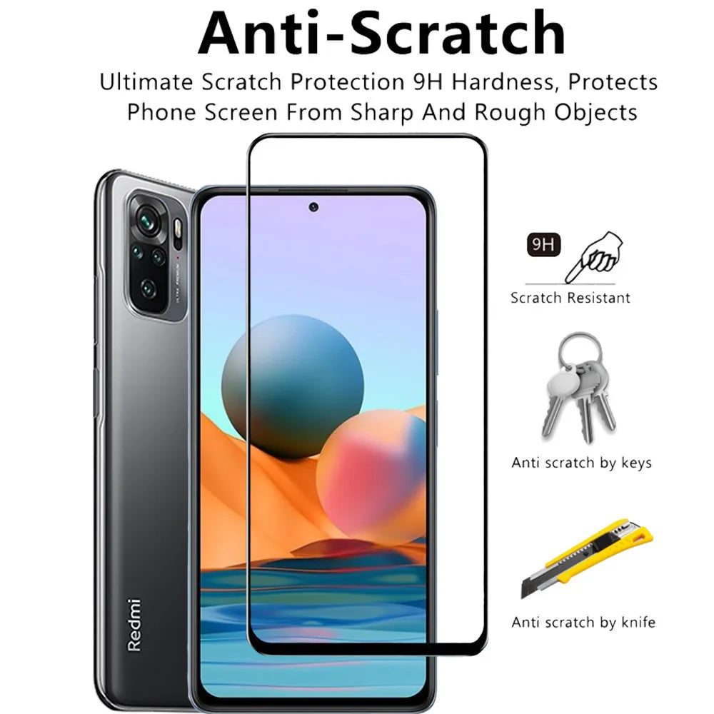 Pelicula, Front Tempered Glass For Xiaomi Redmi Note 15 14 10 11 12 13 Pro 5G Screen Protectors Redmi Note 12S 11S 10S cristal templado Note10 S protector pantalla Note11 verre trempé Redmi Note12 Pro Plus Camera Film