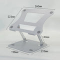XMSJ Laptop Stand Adjustable Carbon Steel Notebook Tablet Stand Up to 17 Inch Macbook Laptop Portable Foldable Cooling Holder